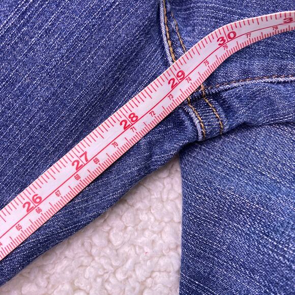 Levi's 515 Fashion High Rise Boot Cut Medium Blue 16 Short - Picture 14 of 14